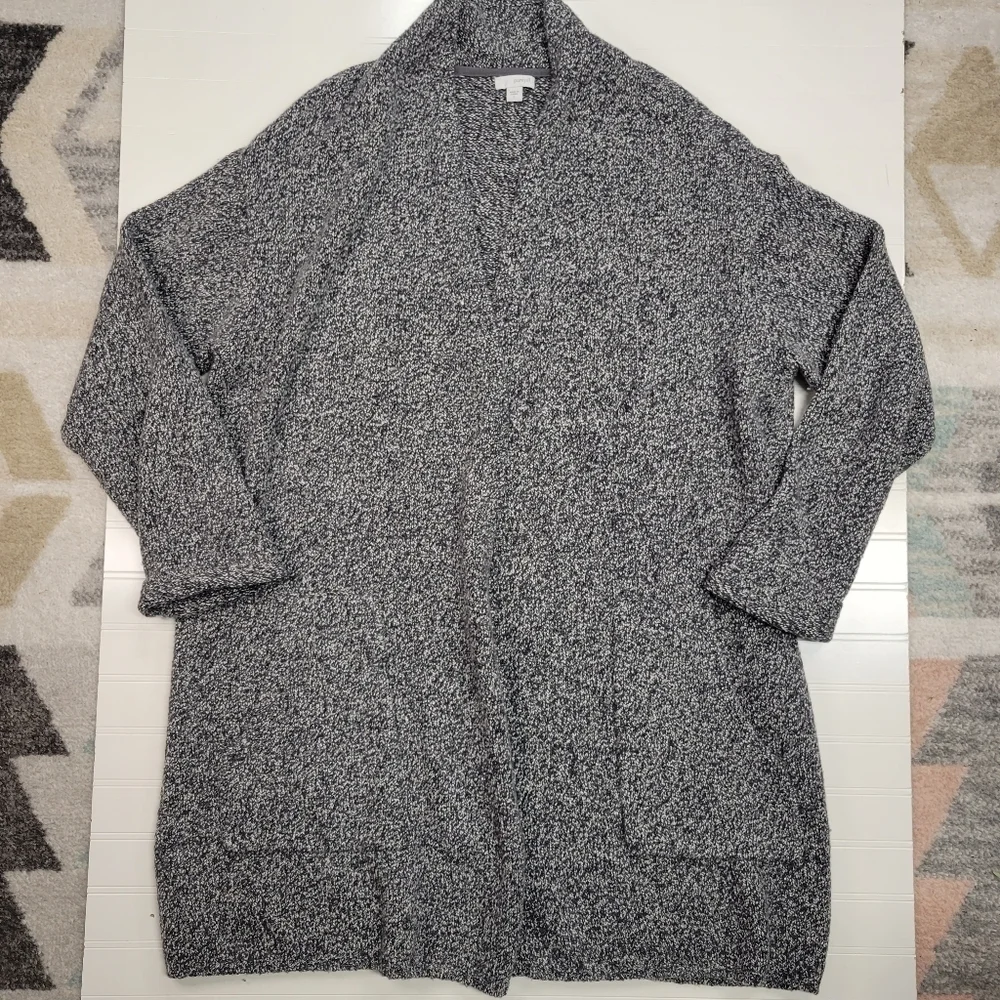J Jill Pure jill Longline Knit Sweater Cardigan Size Large